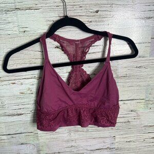 PINK Victoria's Secret Purple Lace Trim Bralette